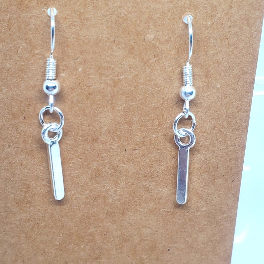 7/$10 I Initial Earrings, New